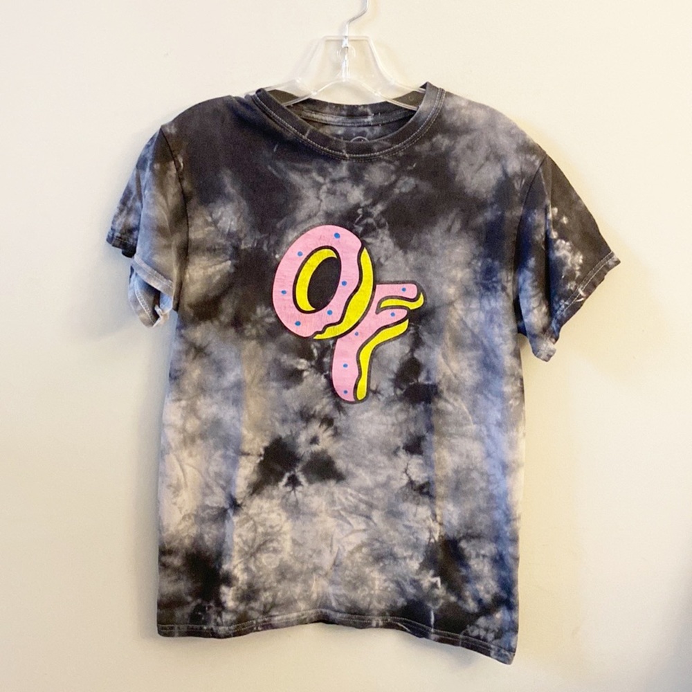 ODD FUTURE | Tie Dyed Doughtnut Cotton T-Shirt Small
